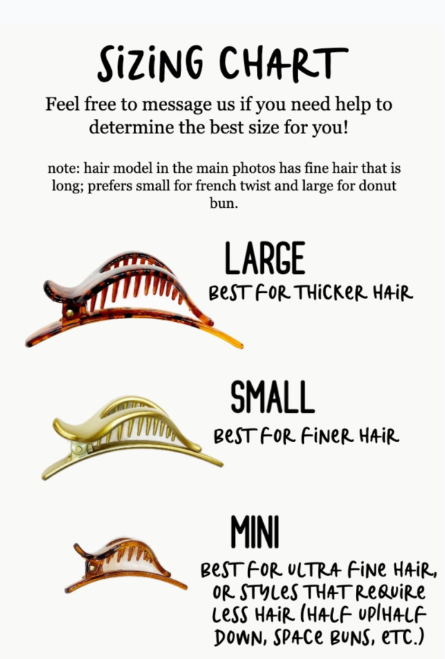 Aqua Hair Clip- Mini