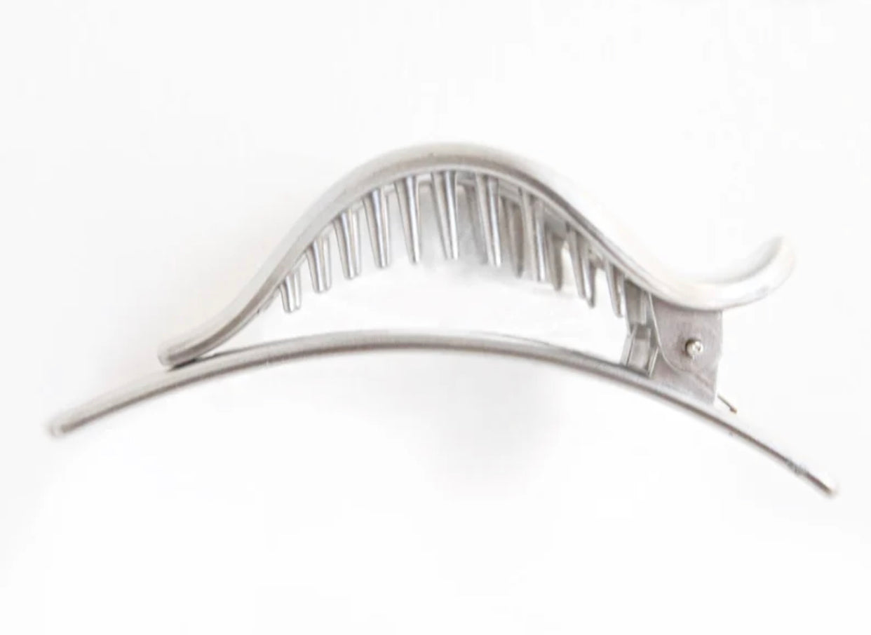 Silver Hair Clip- Large