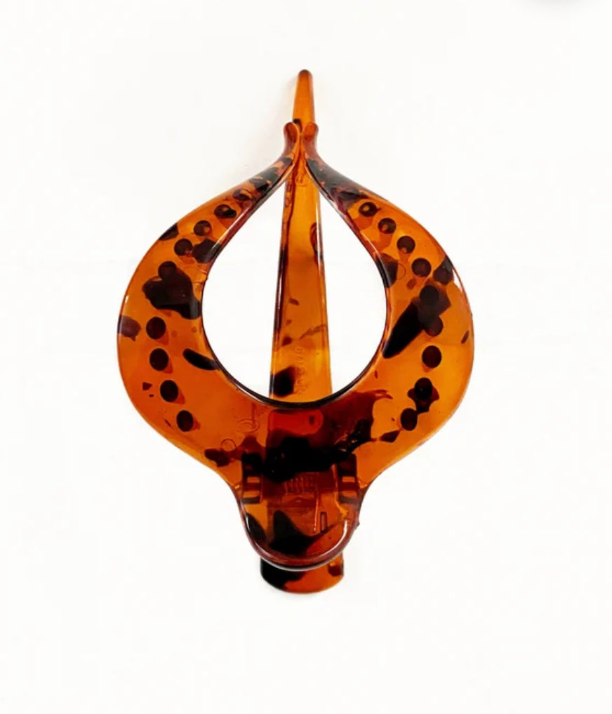Tortoise Brown Hair Clip- Large