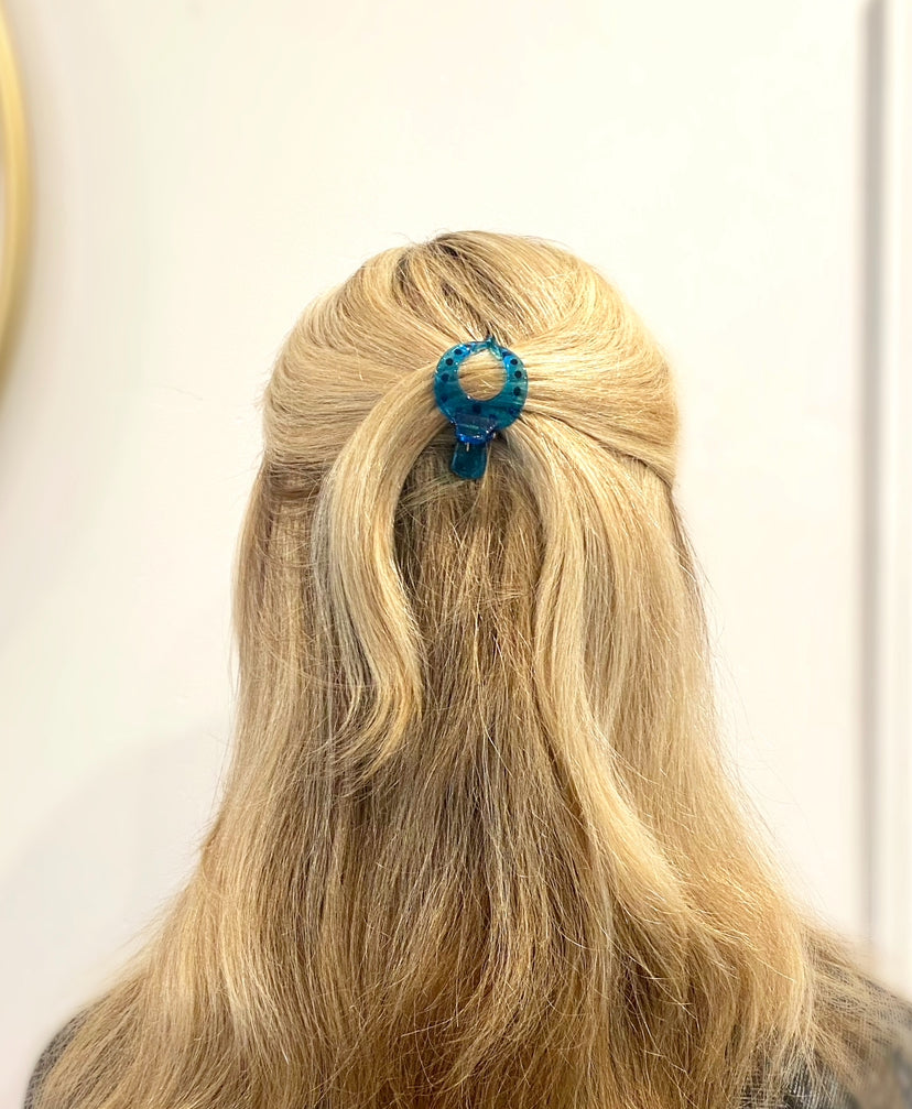 Aqua Hair Clip- Mini