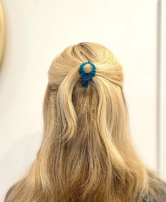 Aqua Hair Clip- Mini