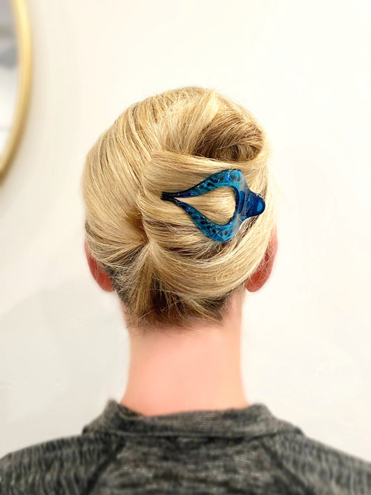 Aqua Hair Clip- Small